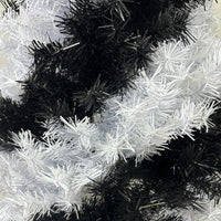 SALE - 4 Foot Black and White Swirl Colored Artificial Christmas / Halloween Tree