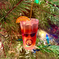 Iced T Ornament Funny Rapper & Actor Inspired Resin Glass of Iced Tea
