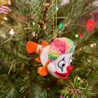 Clownfish Clown Christmas Ornament Funny Play on Words Decor