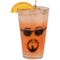 Iced T Ornament Funny Rapper & Actor Inspired Resin Glass of Iced Tea