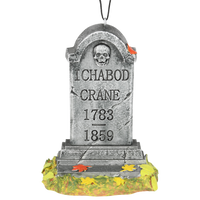 Ichabod Crane Tombstone Ornament Sleepy Hollow Decoration