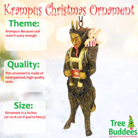 Scary Krampus Figure Christmas Ornament