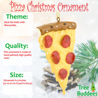 Slice of Pepperoni Pizza Christmas Ornament Food Ornament