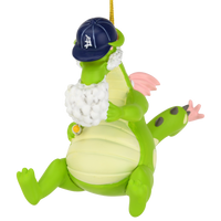 Puffin The Magic Dragon Funny Green Dragon Smoking Ornament