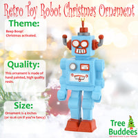 Retro Toy Robot Unique Christmas Ornament
