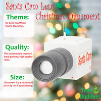 Santa Cam Lens for Kids Christmas Tree Ornaments