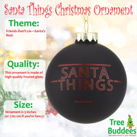 Santa Things Glass Christmas ornament