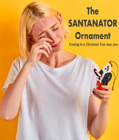 Santanator Robot Santa Christmas Ornament Decoration