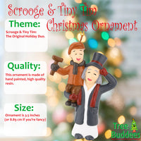 Scrooge and Tiny Tim from A Christmas Carol Ornament