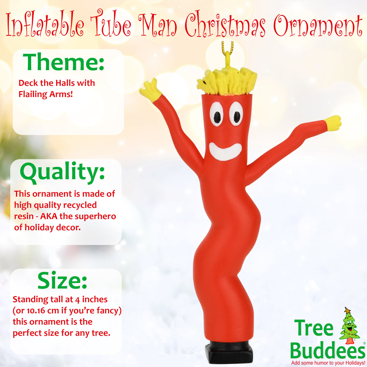 Wacky Waving Inflatable Tube Man Funny Christmas Ornament Gift