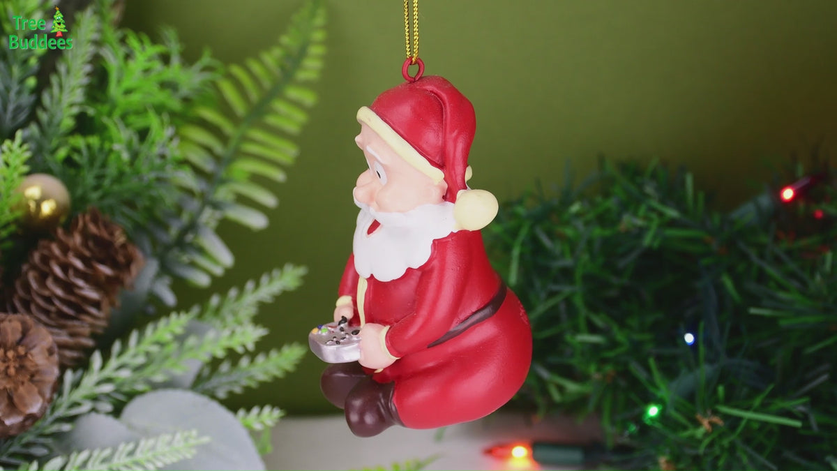 Gamer Santa Claus™ Christmas Ornament| Tree Buddees