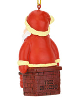 Chimney Present Funny Santa Pooping Christmas Ornament