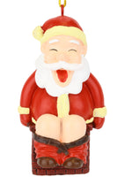 santa pooping in chimney