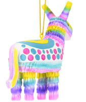 Colorful Donkey Party Piñata Christmas Ornament