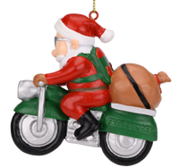 Santa on a motorcycle