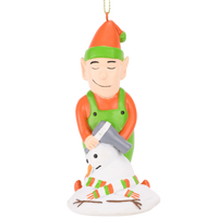 funny elf ornament