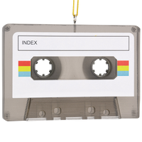 Cassette tape Christmas ornament