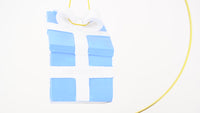 Babys First Christmas Ornament (Baby Blue - Medium tone)