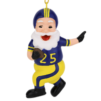 football playing santa