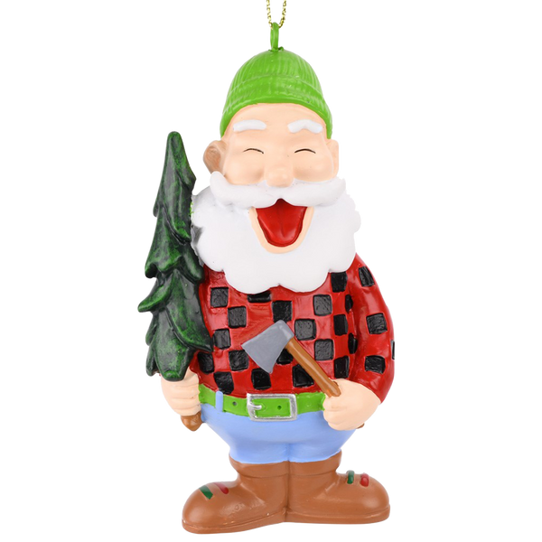 lumberjack christmas ornament