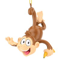 monkey christmas ornament