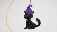 Black Cat Halloween Ornament