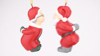 
              Kissing Claus' Cute Magnetic Set of 2 Kiss Christmas Ornaments
            