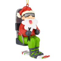 Skiing christmas ornaments