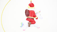 funny santa ornament