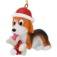 puppy christmas ornament