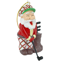 Golfing Santa ornament