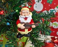santa playing the guitar