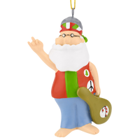 Hippie Santa ornaments
