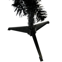 Black Halloween / Christmas Tree 4 Feet Tall Decoration