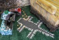 SALE - LED Light Up Fried Cat Rug Funny Christmas Lights Decoration