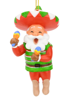 Fiesta Santa Christmas Ornament