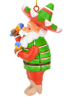 Fiesta Santa Christmas Ornament