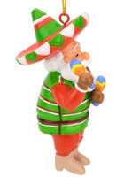 Fiesta Santa Christmas Ornament