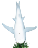 Great White Shark Christmas Tree Topper - Large 10"