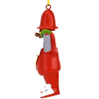 80's Hip Hop Dark Tone Santa Resin Christmas Ornament