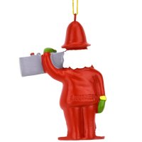 80's Hip Hop Dark Tone Santa Resin Christmas Ornament
