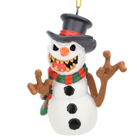 Evil Snowman Halloween Horror Christmas Ornaments
