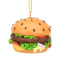 Hamburger Food Christmas Ornament Decoration