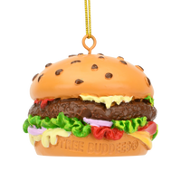 Hamburger Food Christmas Ornament Decoration