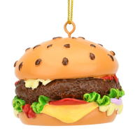 Hamburger Food Christmas Ornament Decoration