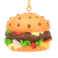 Hamburger Food Christmas Ornament Decoration