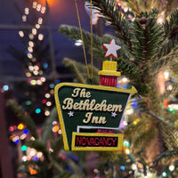 No Vacancy at The Bethlehem Inn Sign / No Room in The Inn Funny Ornaments