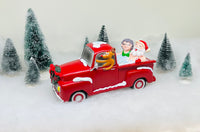 
              30% Off Sale! - Santa and Mrs. Claus Partying Pickup Truck 'Hillbilly' Hot Tub 8" Decoration Figurine
            