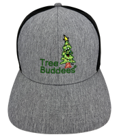 
              Tree Buddees Embroidered Mesh Snapback Hat - Black & Grey
            