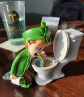 
              Pot of Gold Funny St. Patrick's Day Leprechaun Decoration Figurine
            